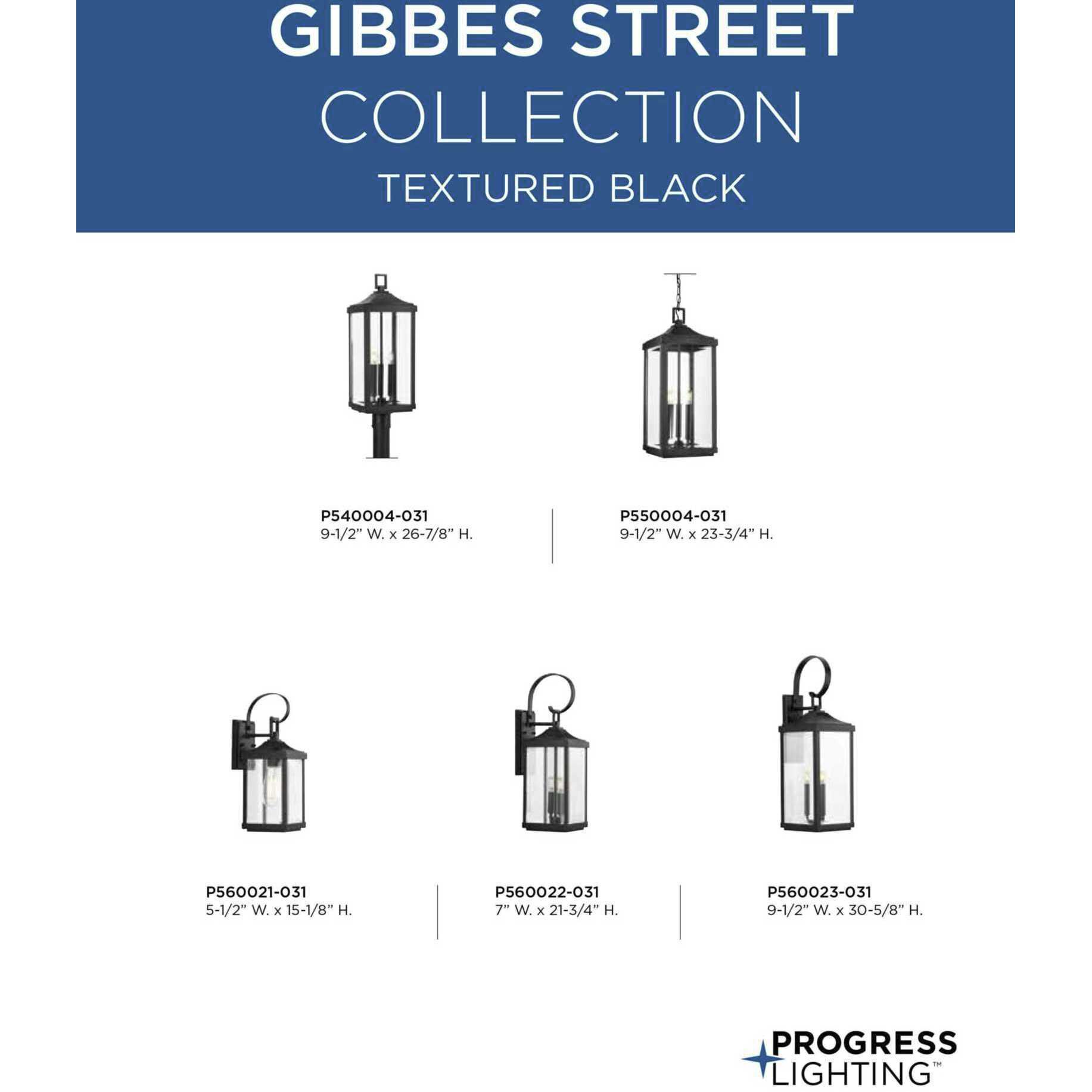 Gibbes Street 2 Light 22 inch Textured Black Outdoor Wall Lantern, Medium, Design Series